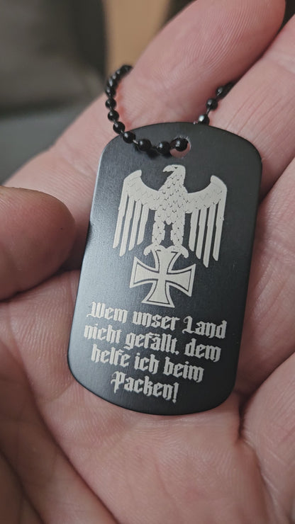 Deutschland Schlüsselanhänger ich helfe beim Packen personalisierbar