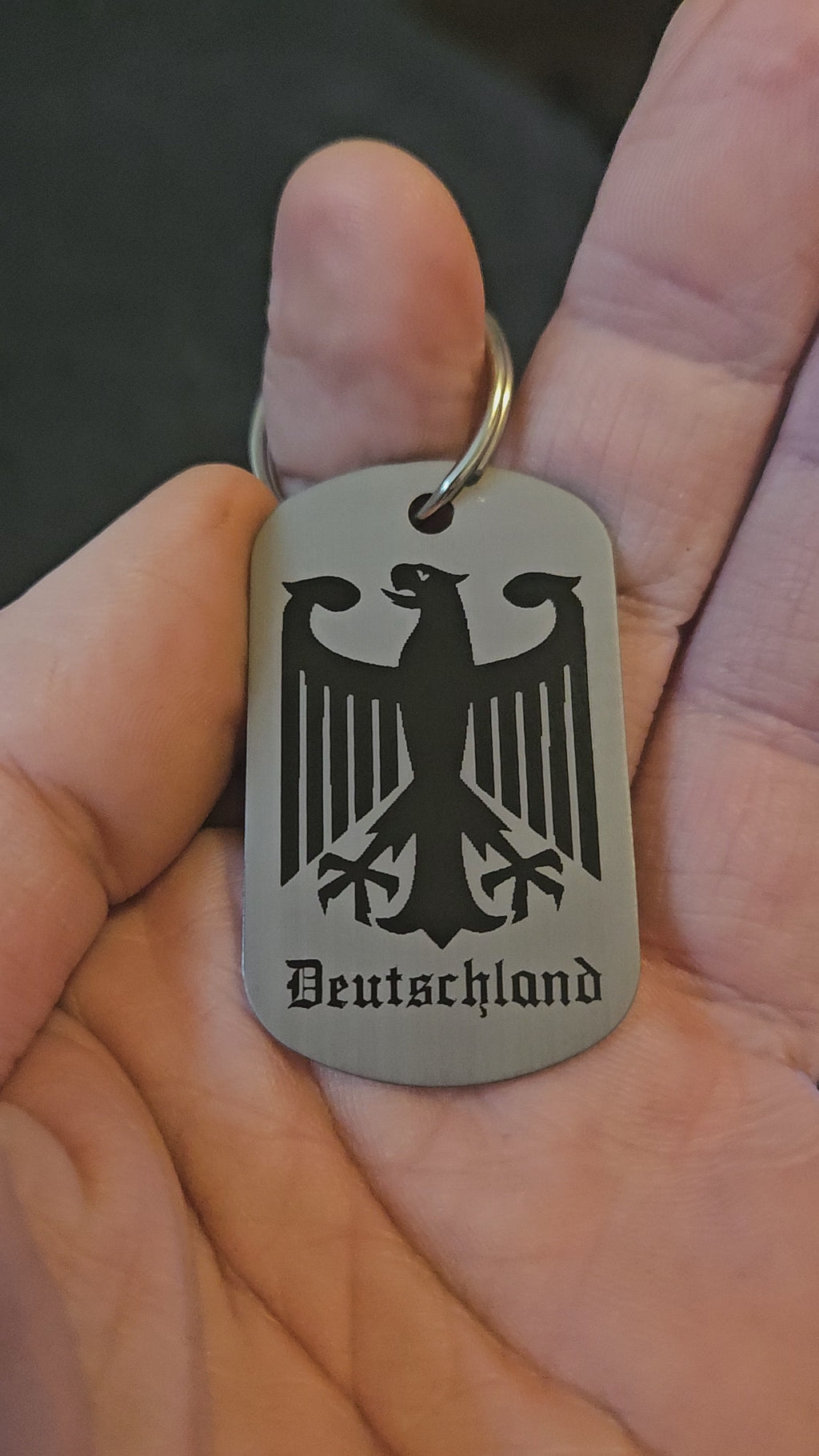 Schlüsselanhänger Deutschland Bundesadler Lasergravur